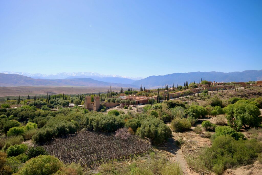 A small village in the Agafay region of Morocco