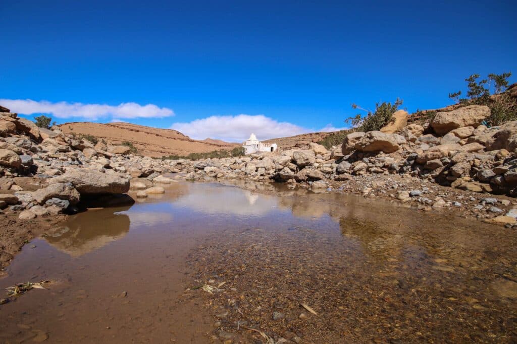 A rocky landscape in the foothills of the Atlas Mountains