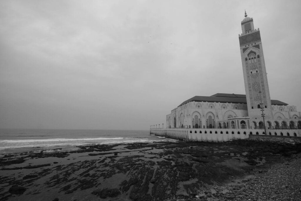 Best cities in Morocco for digital nomads: The monumental Hassan II Mosque in Casablanca