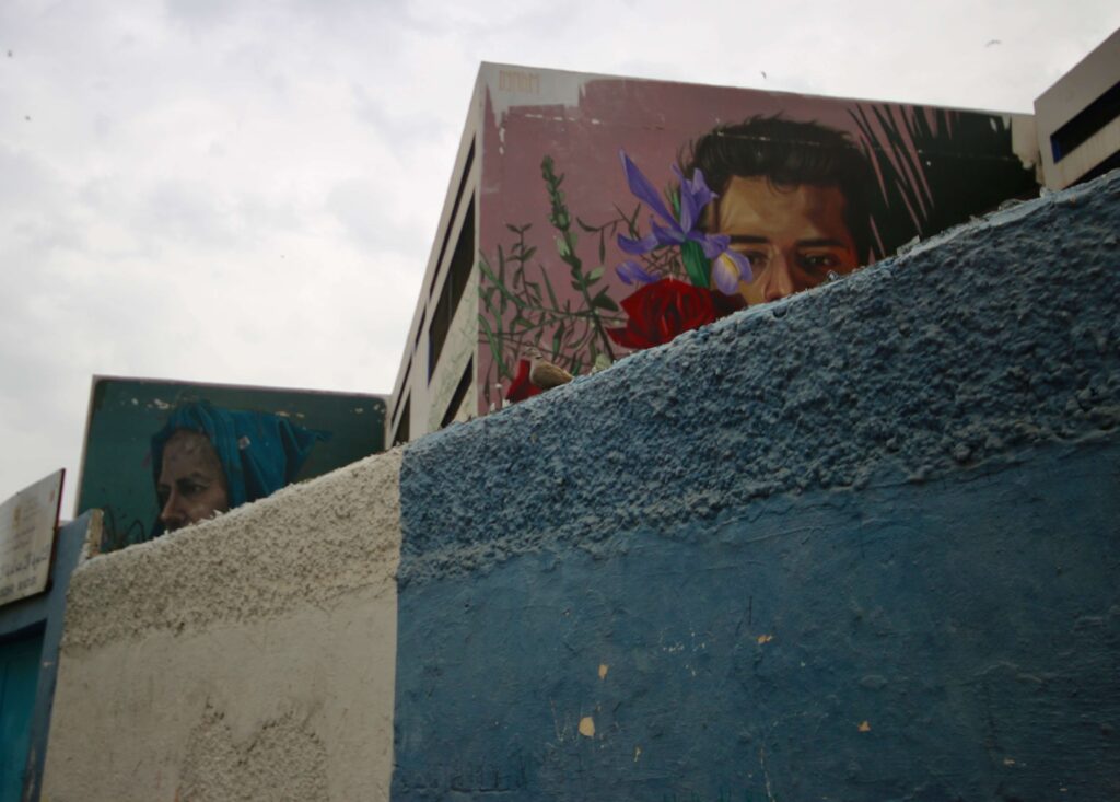 Solo traveller's guide to Casablanca: Street art adorns two apartment buildings