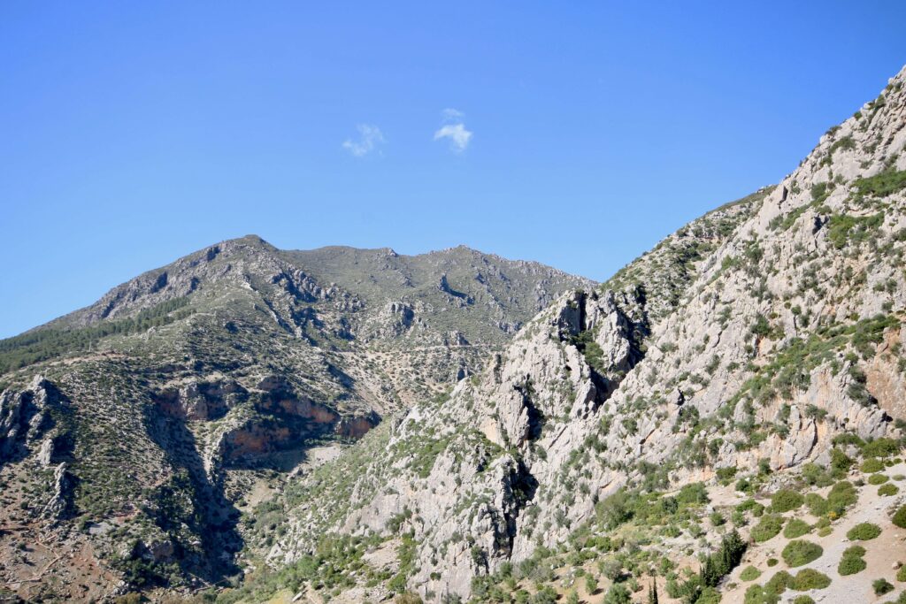 Morocco spring travel: Rugged scenery in the Rif Mountains of northern Morocco