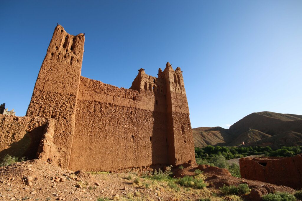 A crumbling kasbah in Dades Gorge, Morocco