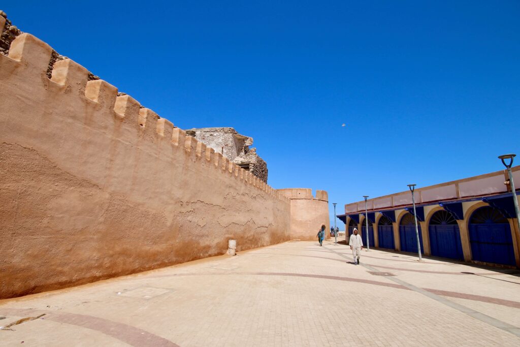 A perfect summer's day outside the medina walls of Essaouira