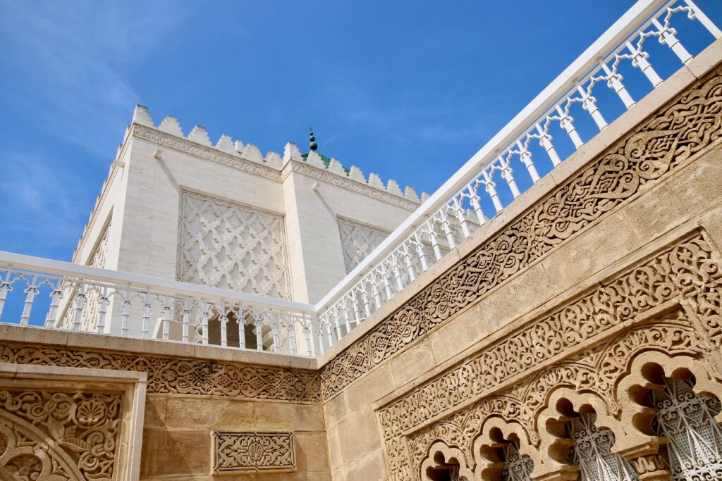 Best cities in Morocco: Intricate details on the Mausoleum of Mohammed V in Rabat