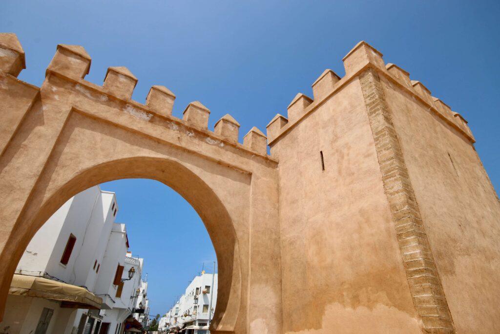 Morocco winter travel: Looking through a gate to the medina of Salé - Rabat's sister city.