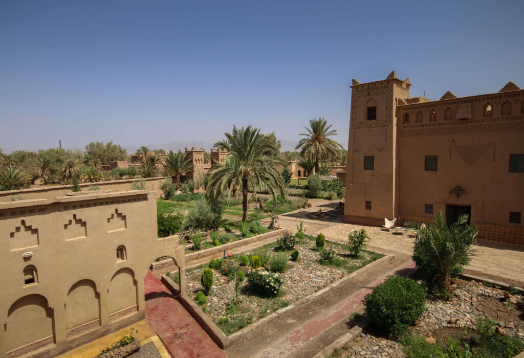 A kasbah-inspired hotel in Skoura - an oasis town en route between Marrakech and the Sahara Desert