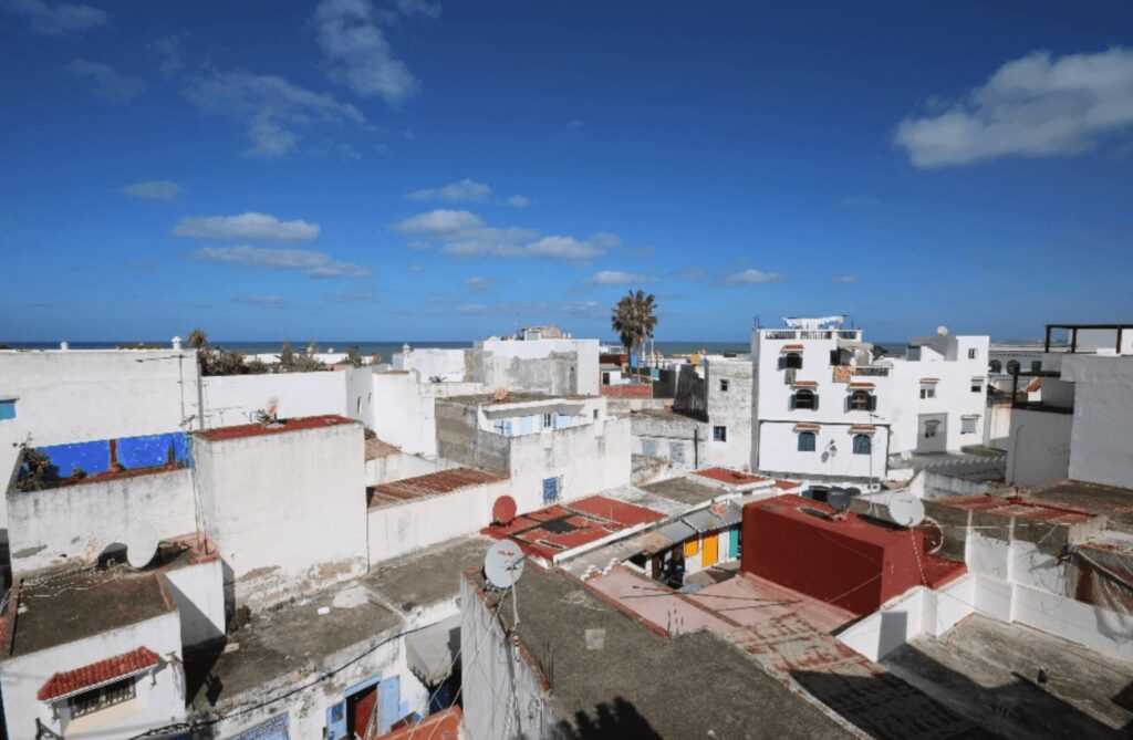 Looking across the rooftops of Asilah, an artistic town in Morocco's north