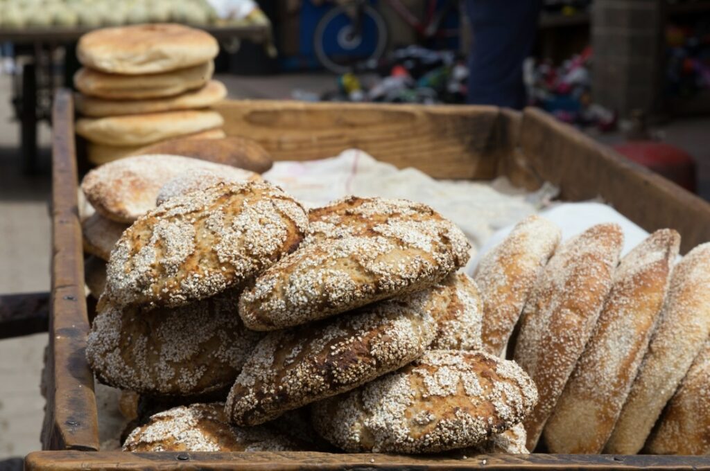 Moroccan dishes to try: Freshly baked Moroccan breads
