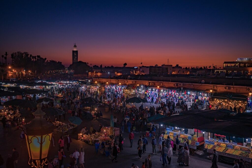 Travelling to Morocco during Ramadan: Nighttime festivities in Djemaa el-Fnaa, Marrakech